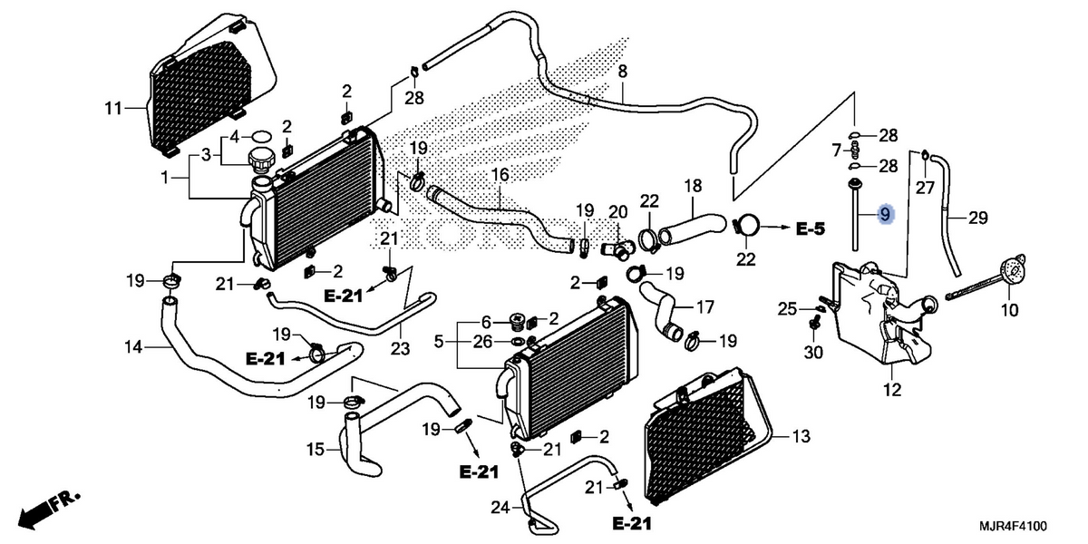 Honda OEM part 19102-ML7-701