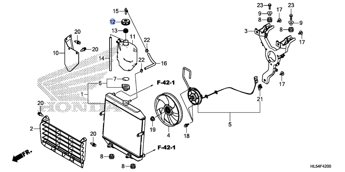 Honda OEM part 19102-RNA-A00
