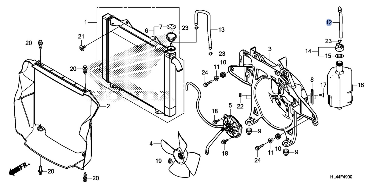 Honda OEM part 19103-HL4-A00