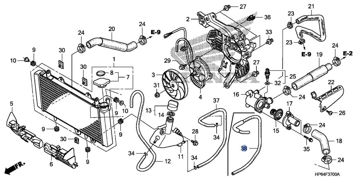 Honda OEM part 19103-HP6-A10