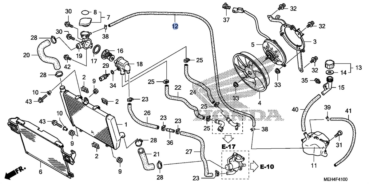Honda OEM part 19103-MEH-000