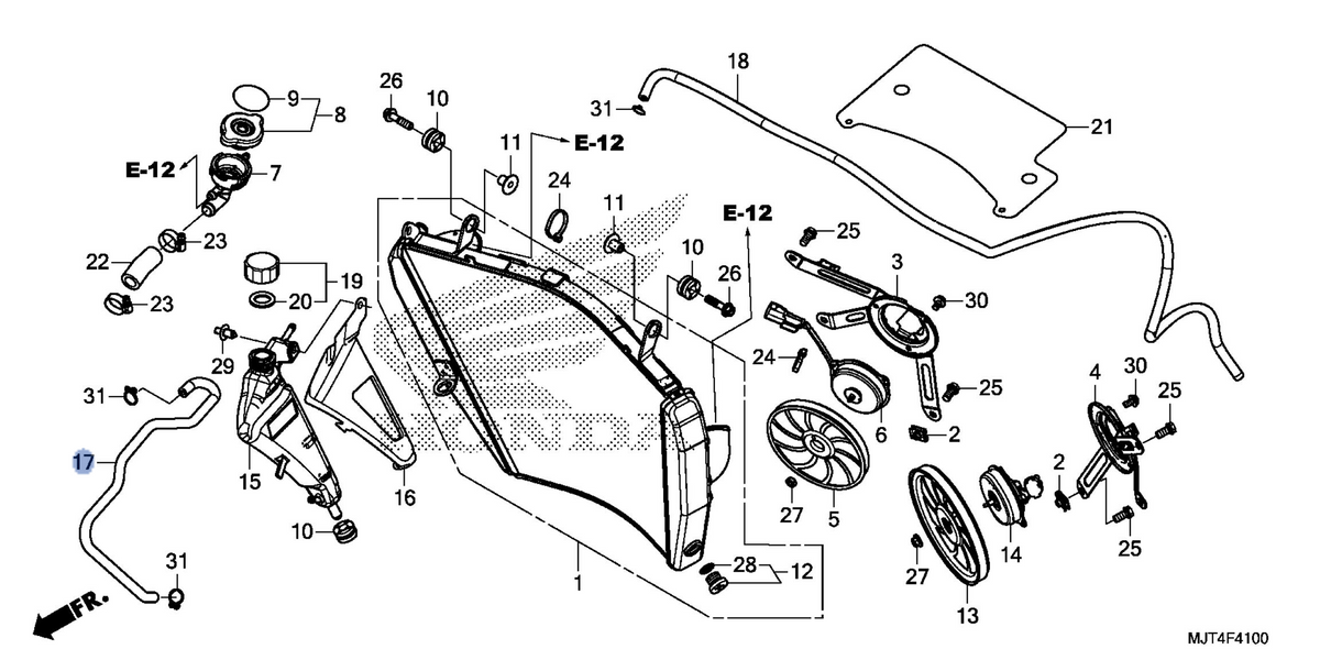 Honda OEM part 19103-MJT-E00
