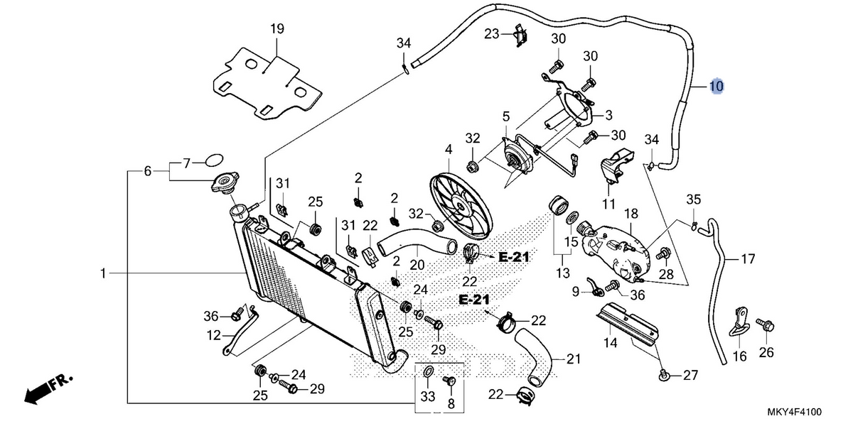 Honda OEM part 19103-MKN-D50