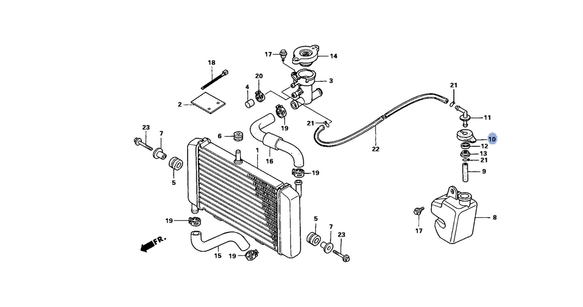Honda OEM part 19104-GT4-000