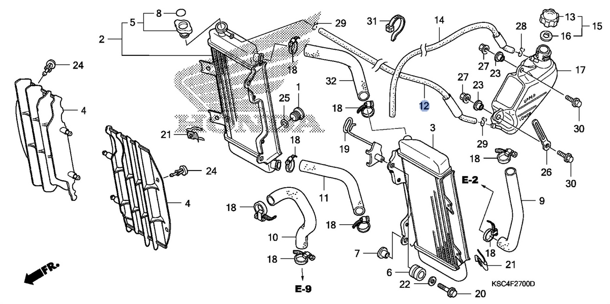 Honda OEM part 19104-KSC-000