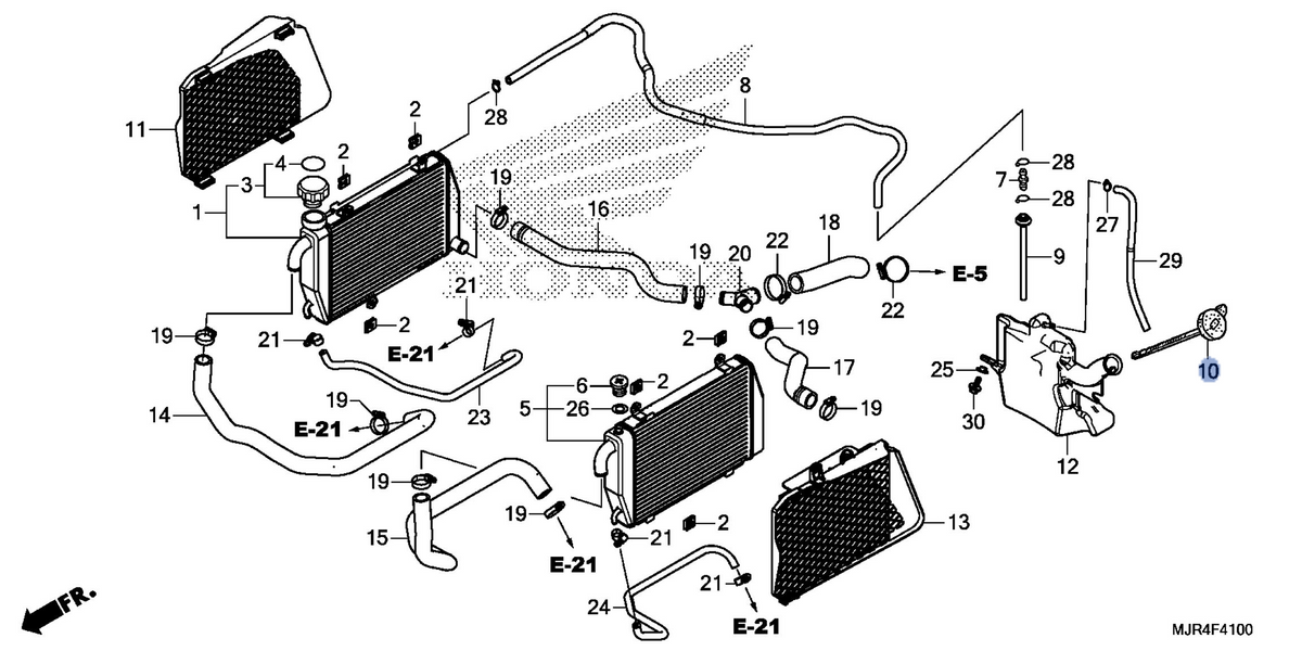 Honda OEM part 19104-MCA-000