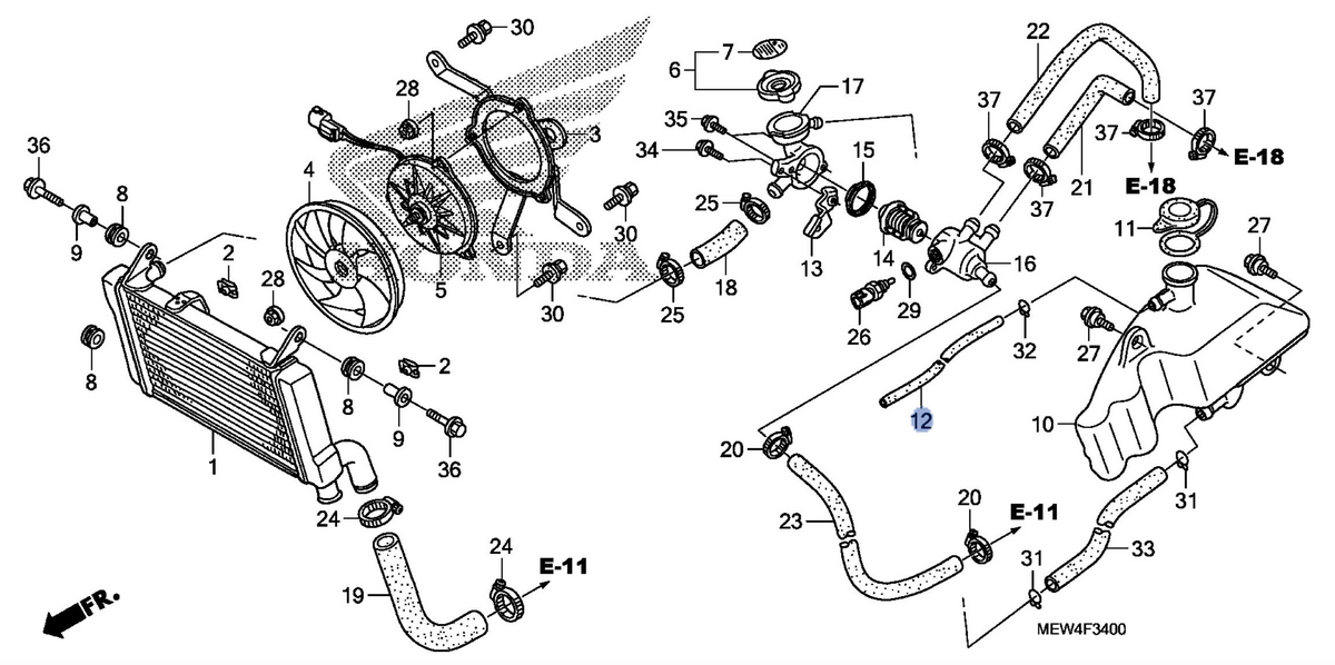 Honda OEM part 19104-MEW-920