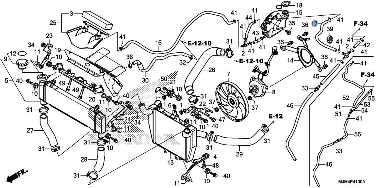 Honda OEM part 19104-MJM-D00