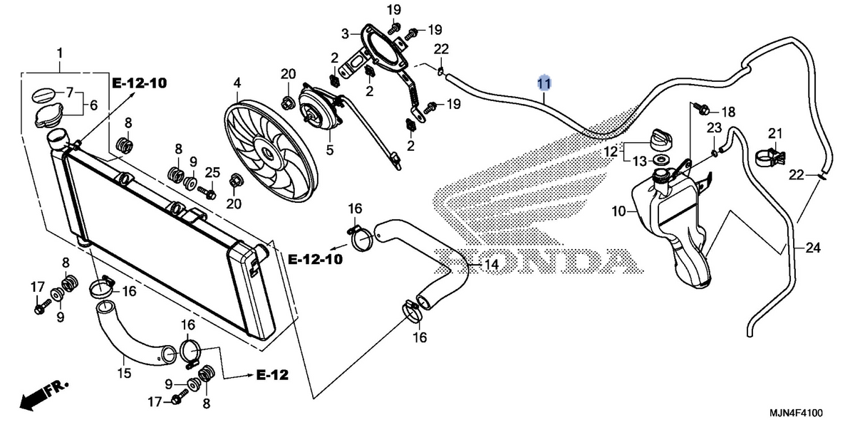 Honda OEM part 19104-MJN-A00