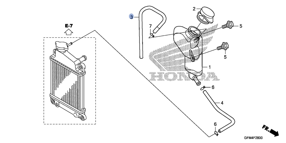 Honda OEM part 19105-GFM-970