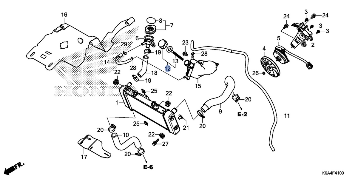 Honda OEM part 19105-K94-T00