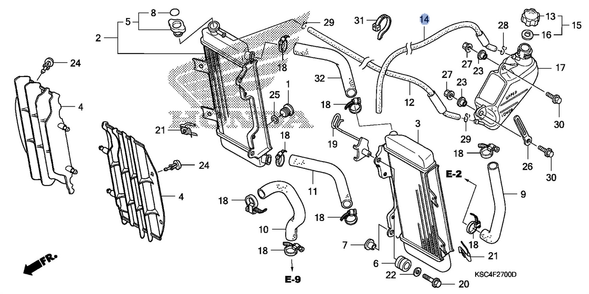 Honda OEM part 19105-KSC-A10