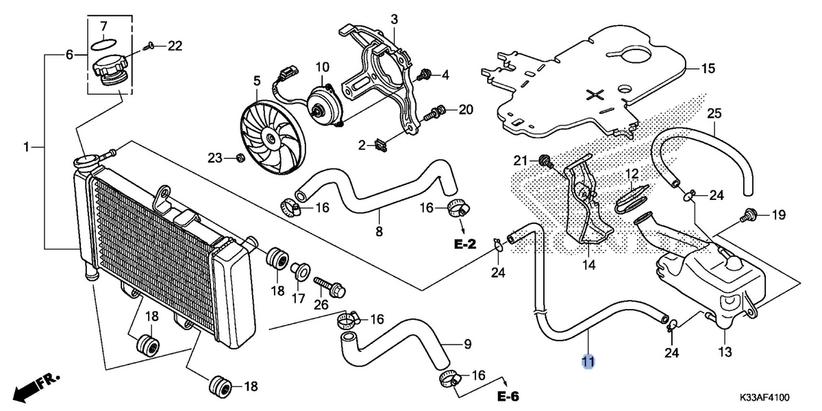 Honda OEM part 19105-KYJ-900