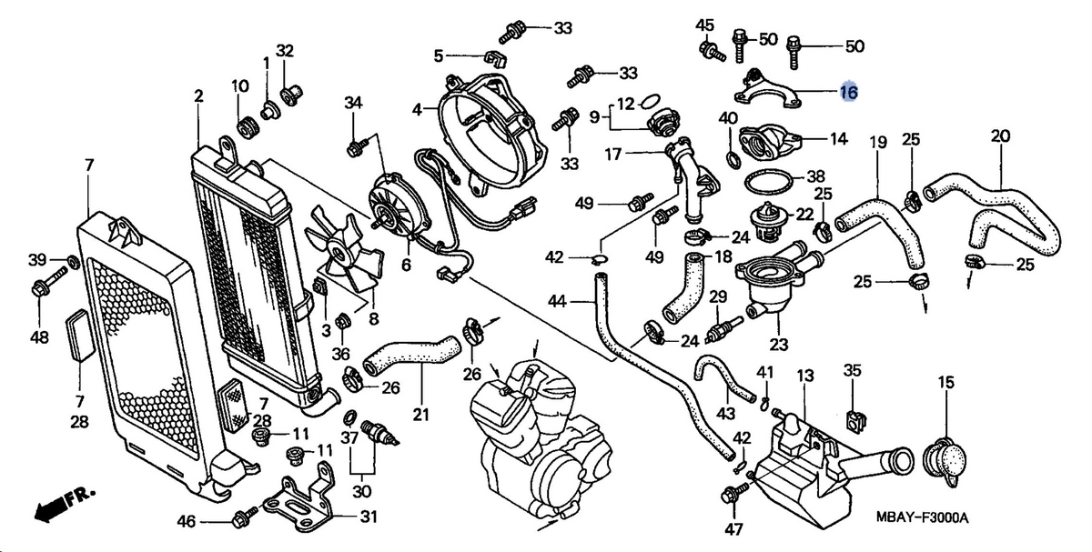 Honda OEM part 19105-MBA-000