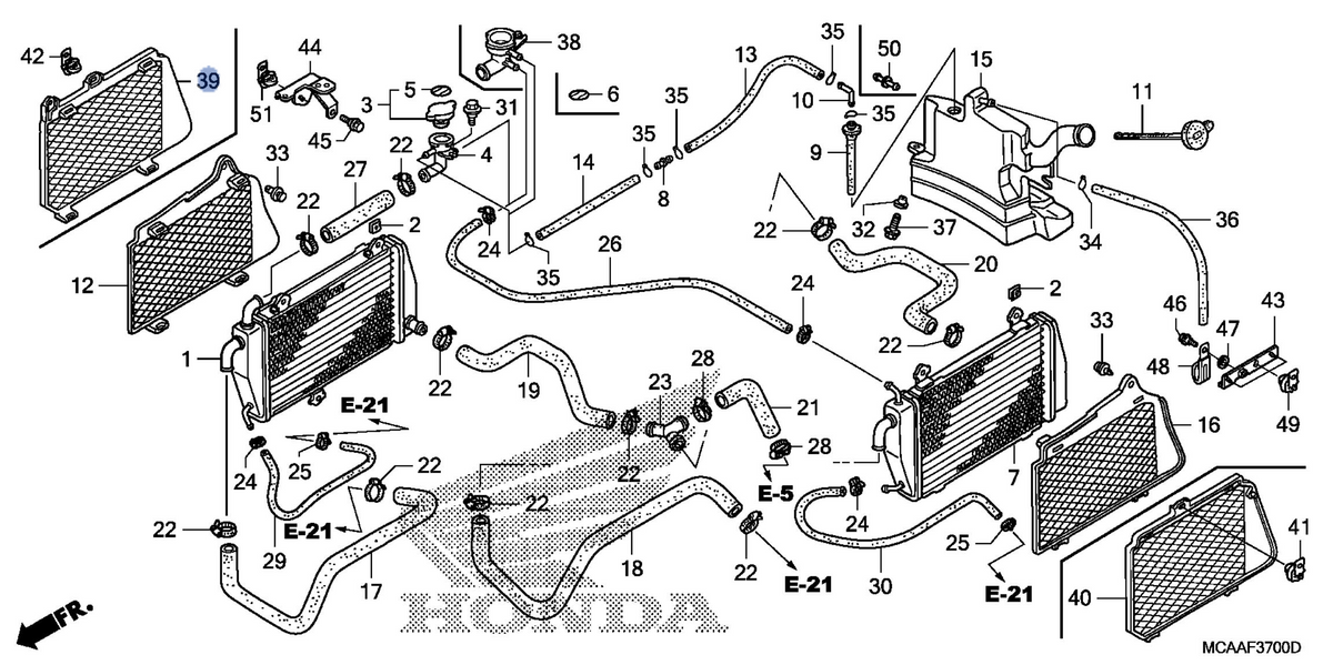 Honda OEM part 19105-MCA-A60