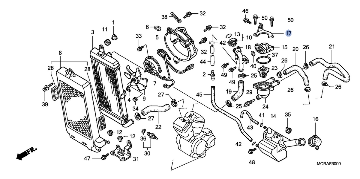 Honda OEM part 19105-MCL-000