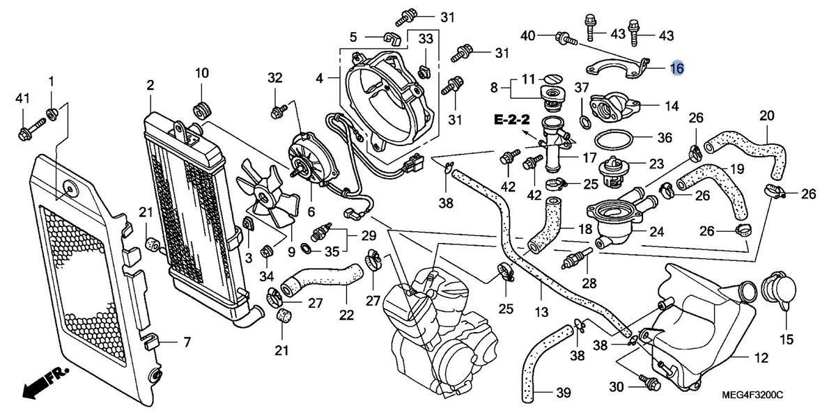 Honda OEM part 19105-MEG-000