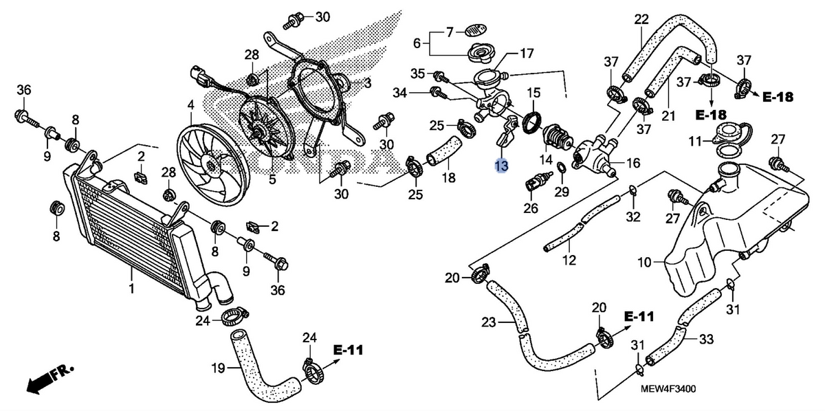 Honda OEM part 19105-MEW-920