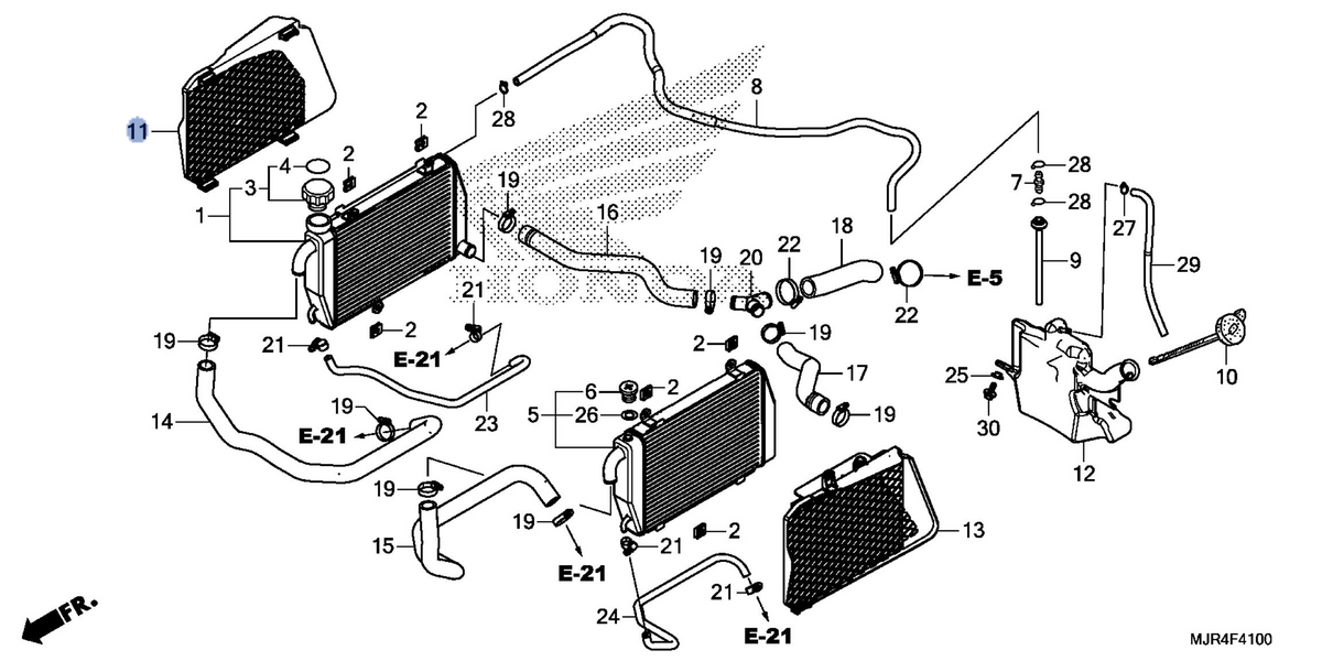 Honda OEM part 19105-MJR-670