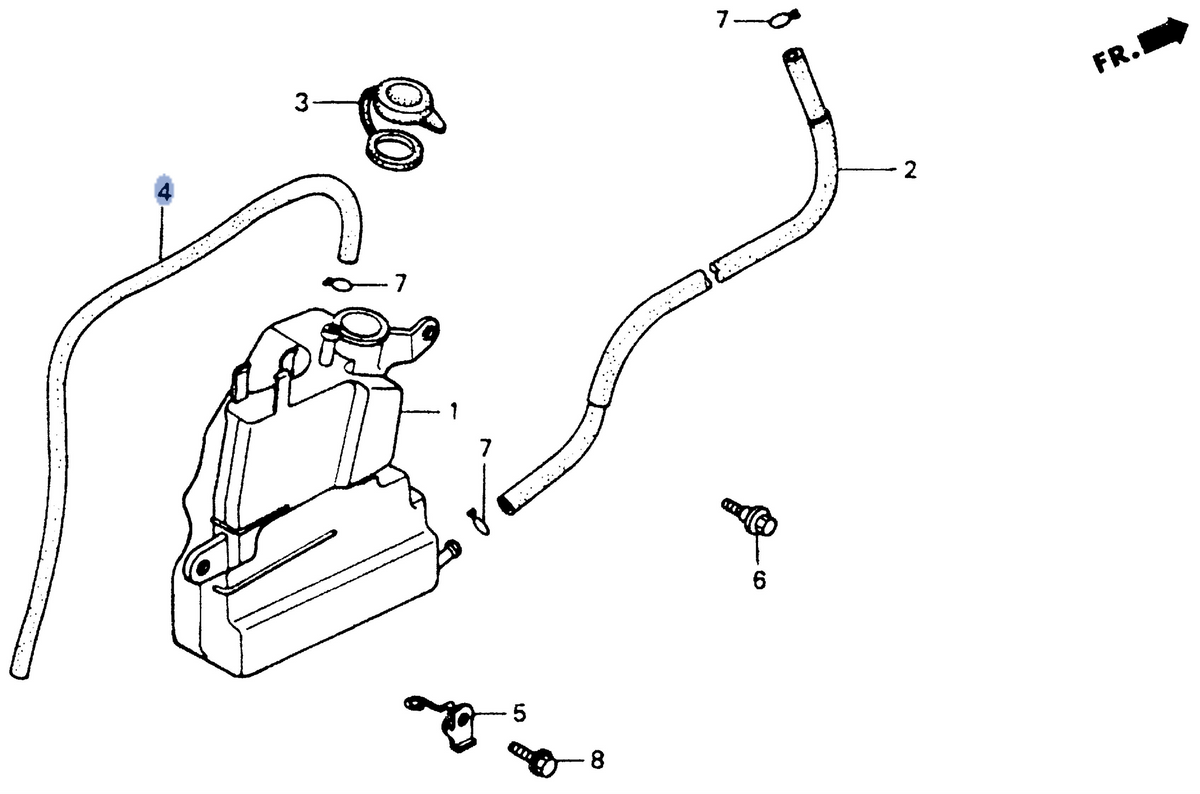 Honda OEM part 19105-MT3-000