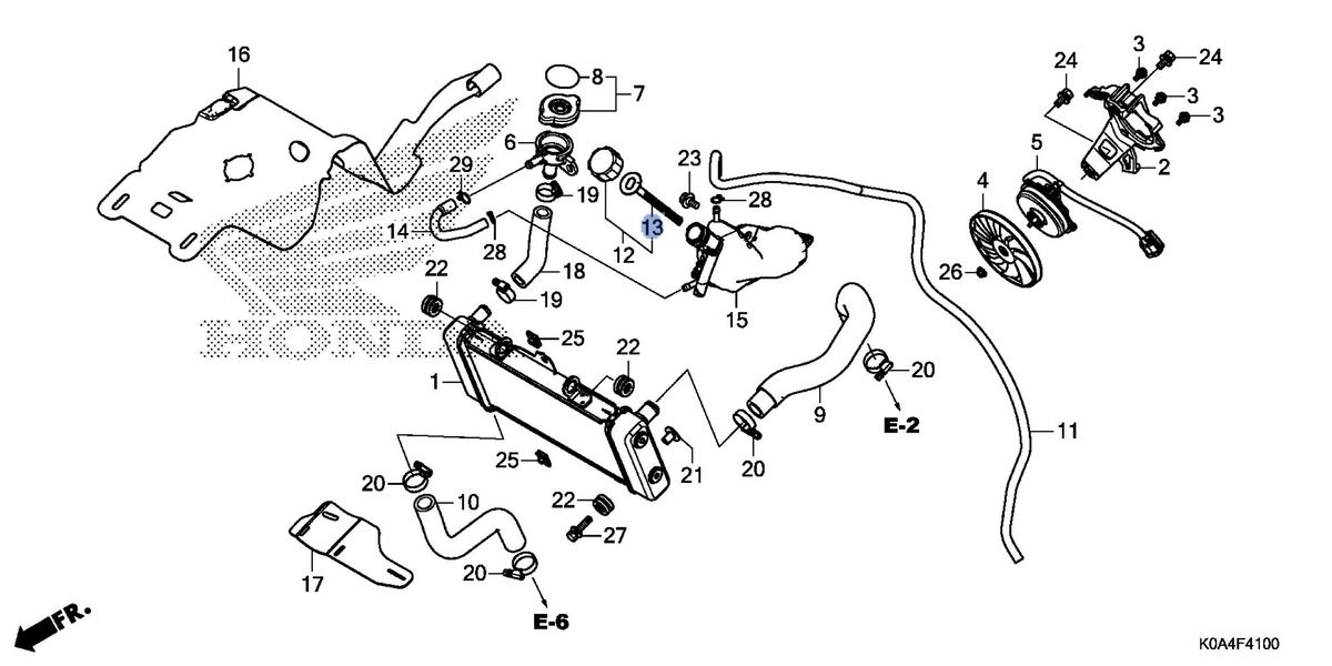Honda OEM part 19106-K94-T00