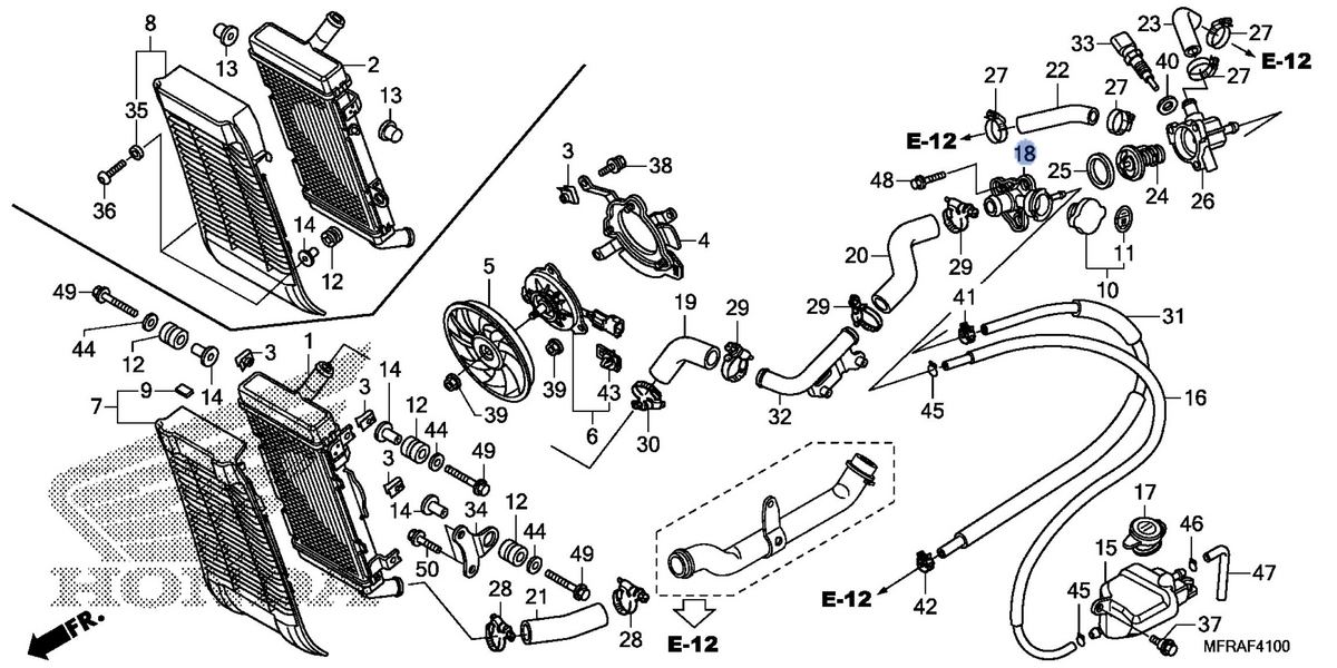 Honda OEM part 19106-MFR-671