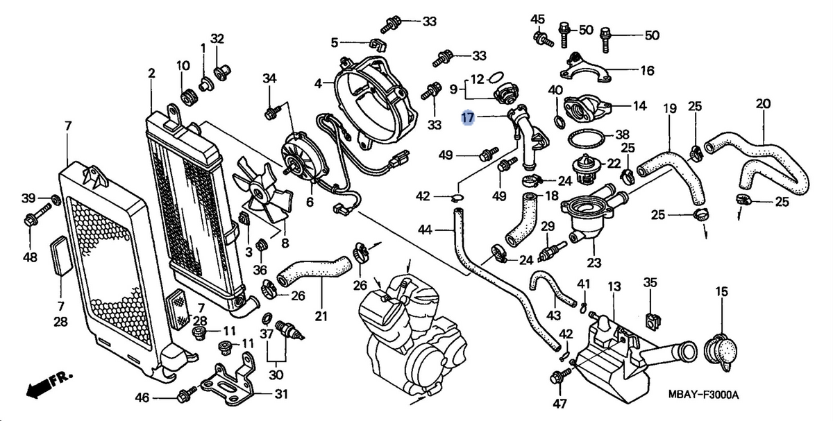 Honda OEM part 19106-MM8-000