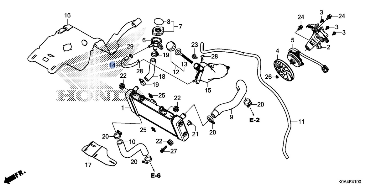 Honda OEM part 19107-K94-T00