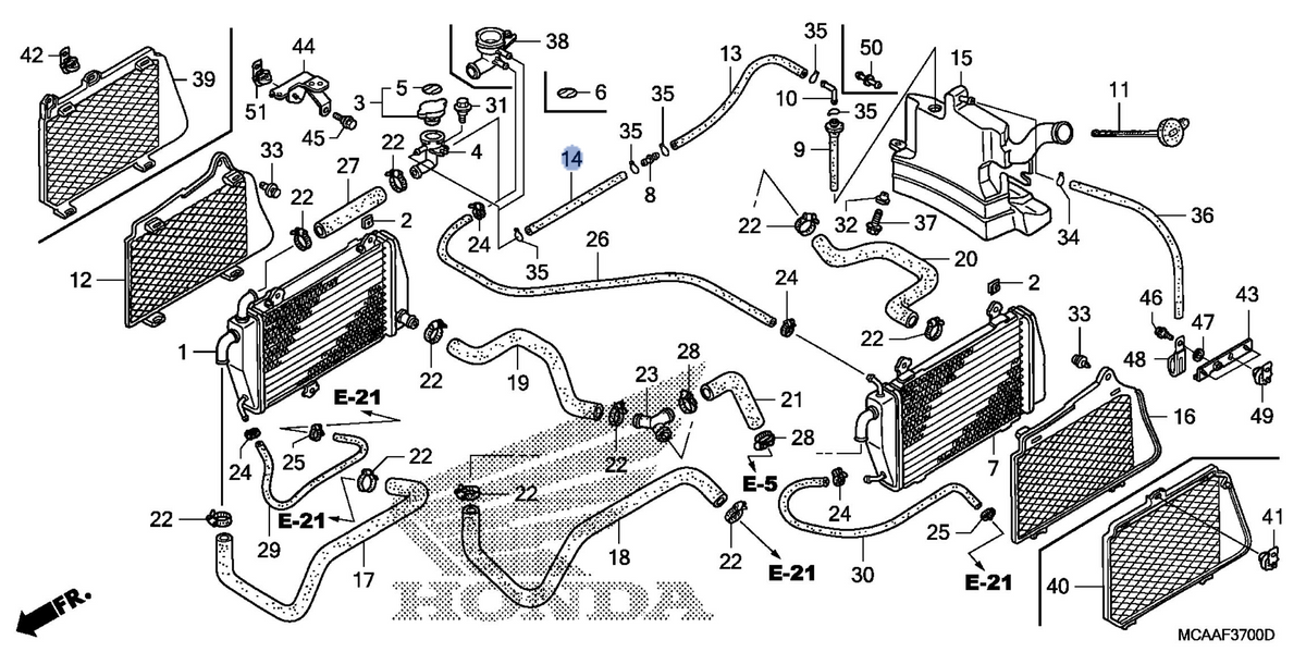 Honda OEM part 19107-MCA-A60