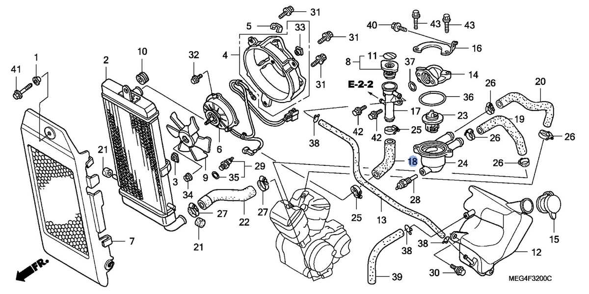 Honda OEM part 19107-MEG-000