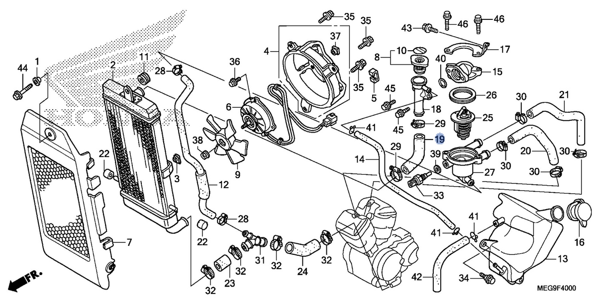 Honda OEM part 19107-MFE-640