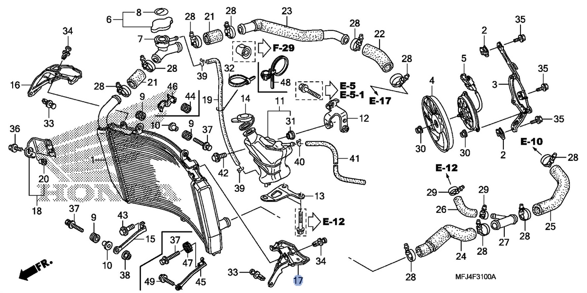 Honda OEM part 19107-MFJ-D01