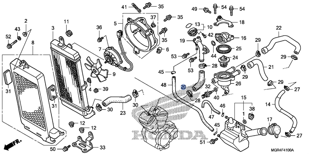 Honda OEM part 19107-MGR-670