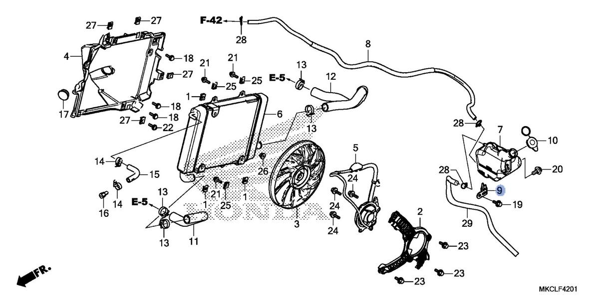 Honda OEM part 19107-MKC-A00