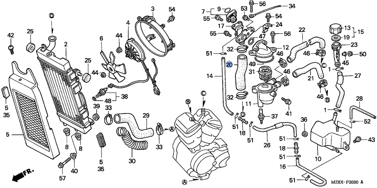 Honda OEM part 19107-MR1-000