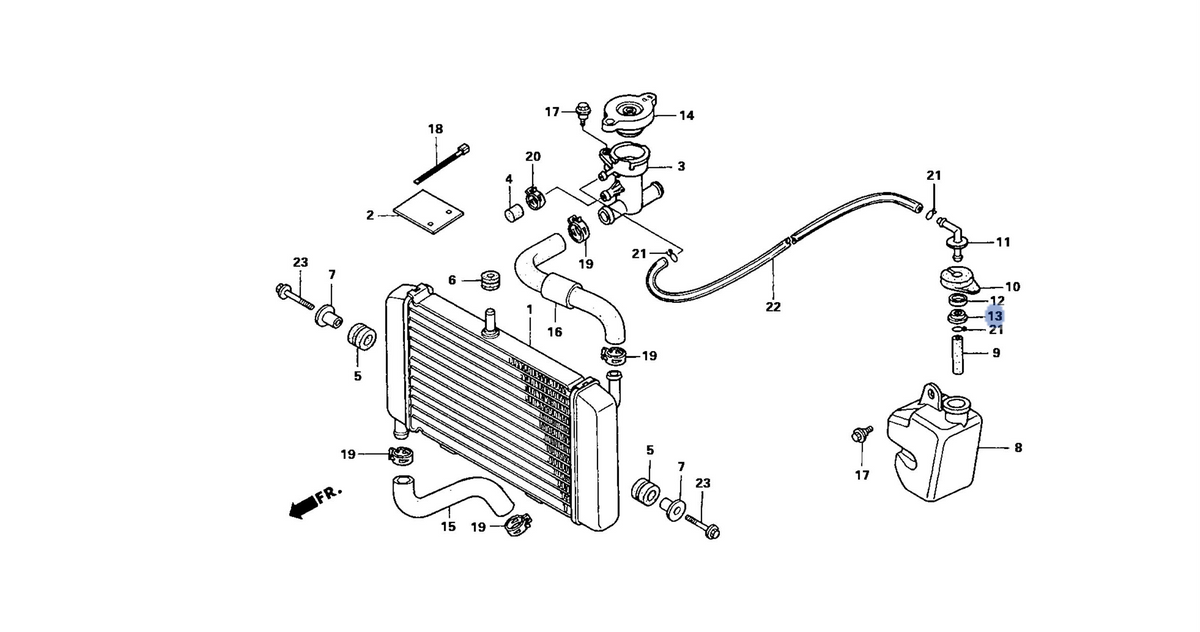 Honda OEM part 19108-GJ1-000