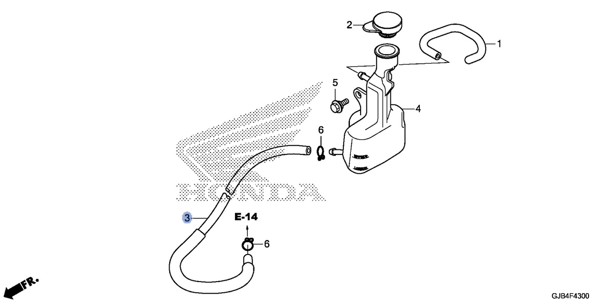 Honda OEM part 19108-GJA-J00