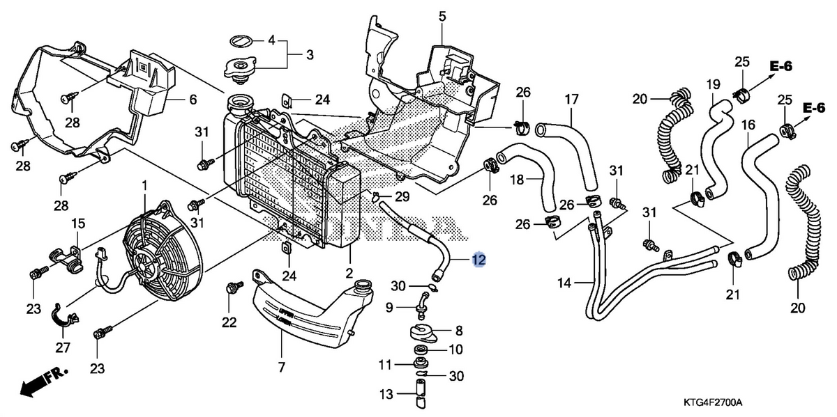 Honda OEM part 19108-KPR-900