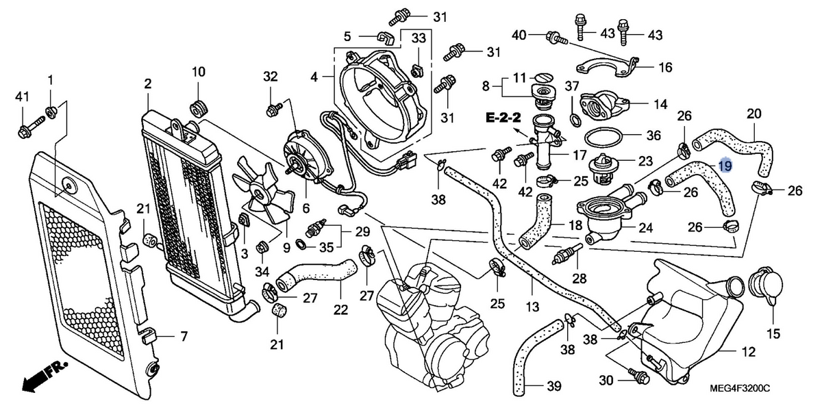 Honda OEM part 19108-MEG-000