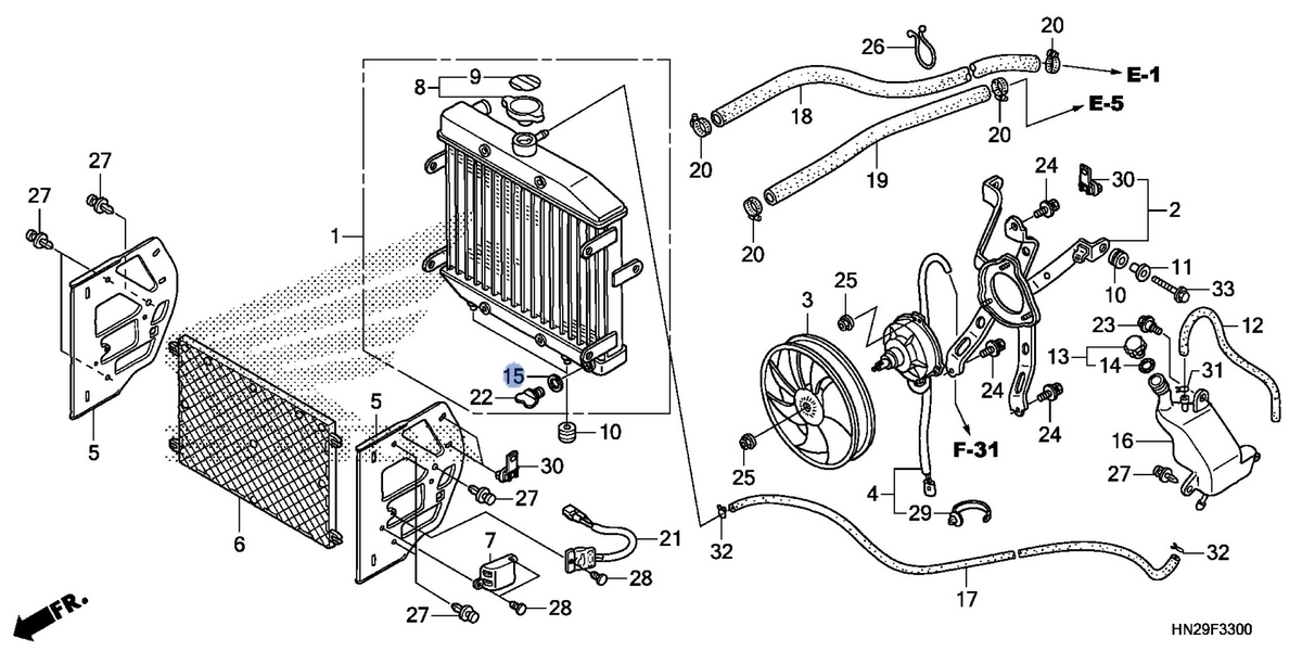 Honda OEM part 19109-HN2-003