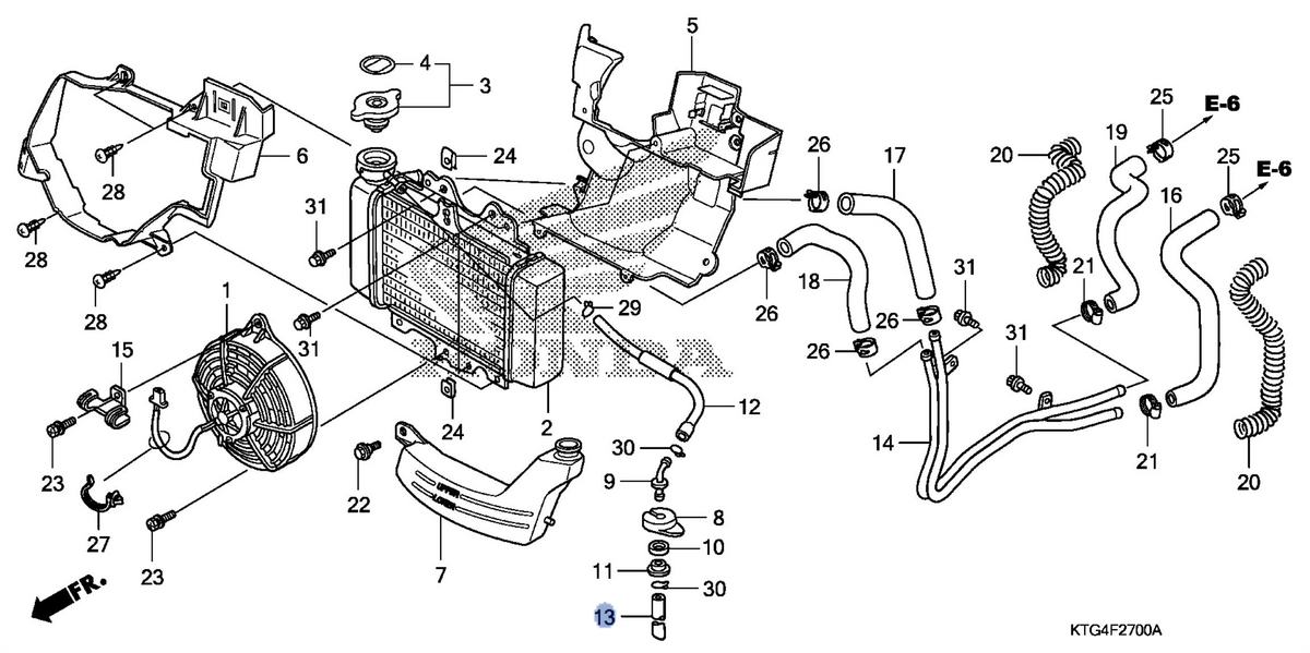 Honda OEM part 19109-KTF-980