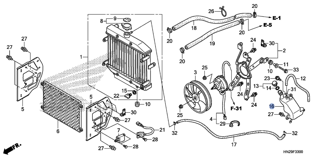 Honda OEM part 19110-HN2-000