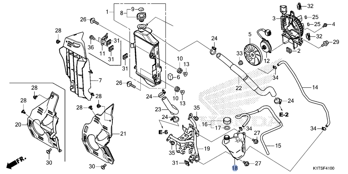 Honda OEM part 19110-K1T-E10