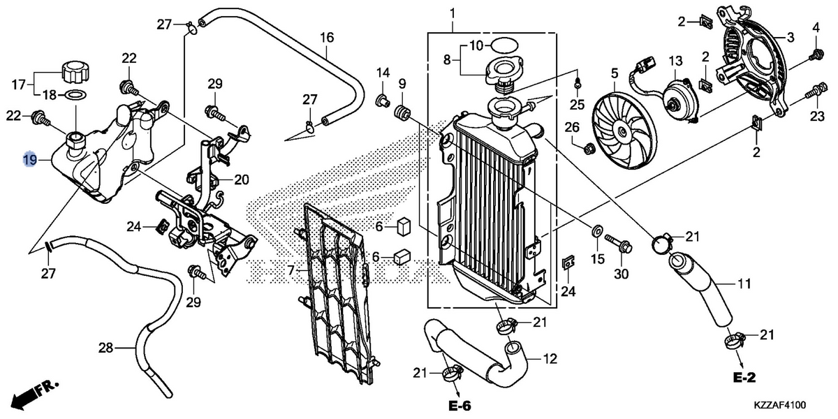 Honda OEM part 19110-KZZ-J00