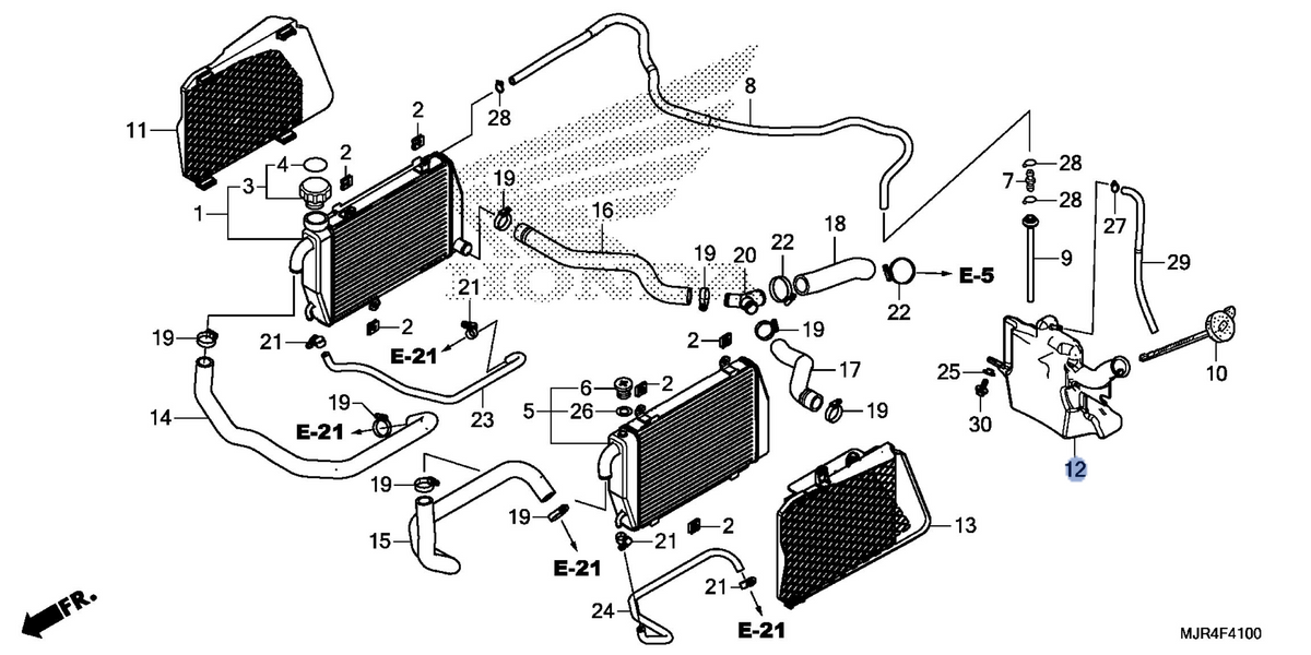 Honda OEM part 19110-MCA-000
