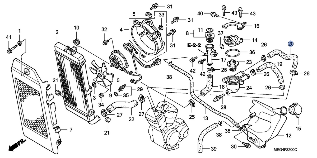 Honda OEM part 19110-MEG-000