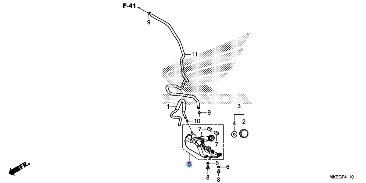 Honda OEM part 19110-MKE-A50