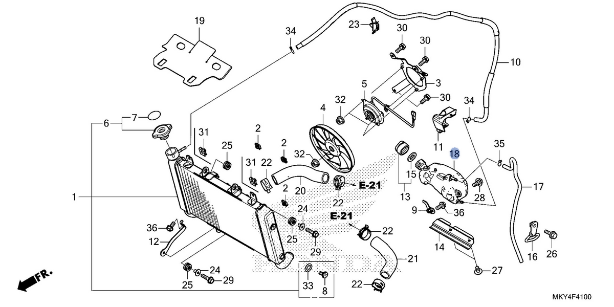 Honda OEM part 19110-MKY-D50