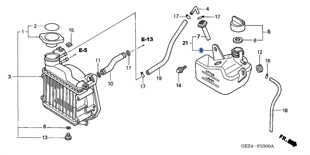 Honda OEM part 19111-GEZ-315