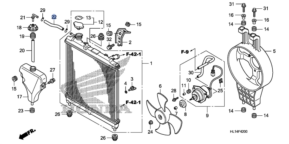 Honda OEM part 19111-HL1-A00
